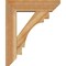 Ekena Millwork Merced Slat Rough Sawn Bracket w/ Offset Brace, Western Red Cedar, 6"W x 20"D x 24"H BKT0604X20X24MRC06RWR - alternate 2